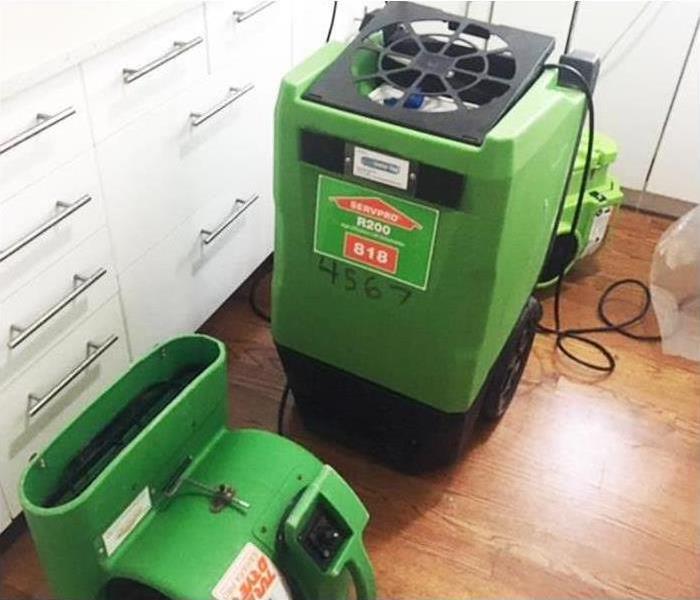 pictures SERVPRO drying equipment