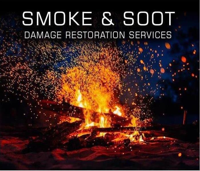 outdoor fire pit with soot and smoke